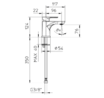 Italo 913010/10 slavina za lavabo S - Image 2