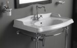 Arcade AR 864 + AR CG1 rusticni lavabo i konzola chrome 90 × 56 cm - Image 3