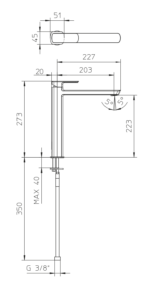 Mis 563018/10 slavina za lavabo chrome — изображение 2