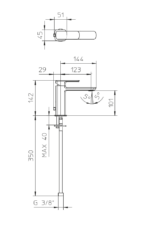 Mis 563084/10 Slavina za Lavabo chrome - Image 2