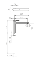 Mis 563215/10 slavina za lavabo  chrome - Image 2